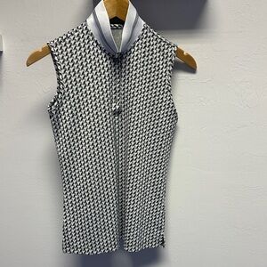 NVO Black and White Sleeveless Top